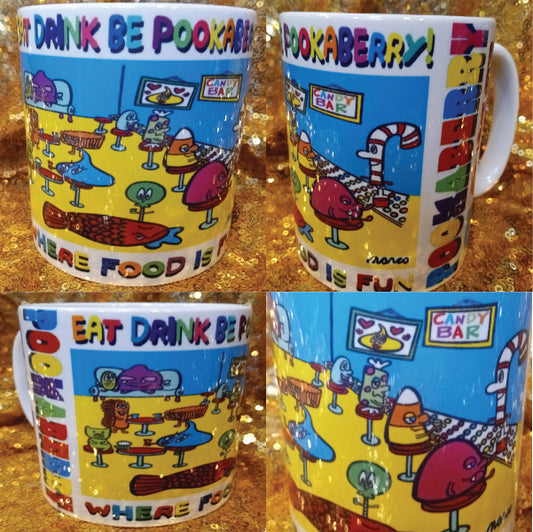 CANDY BAR LIMITED EDITION SIGNED MARCOART MUG CUP