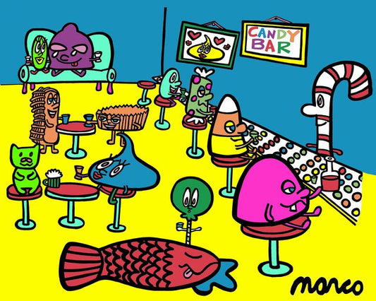CANDY BAR LIMITED EDITION MARCOART PRINT