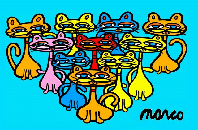 CATPINS LIMITED EDITION MARCOART PRINT