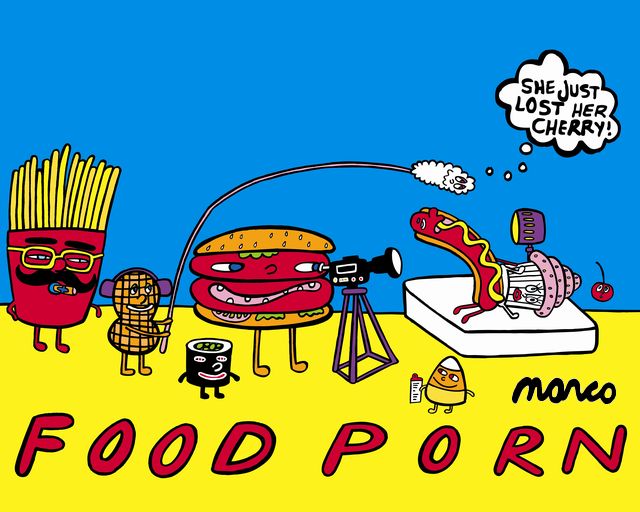 FOOD PORN LIMITED EDITION MARCOART PRINT